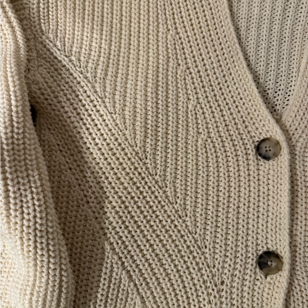 Madewell Cardigan Cream Sweater